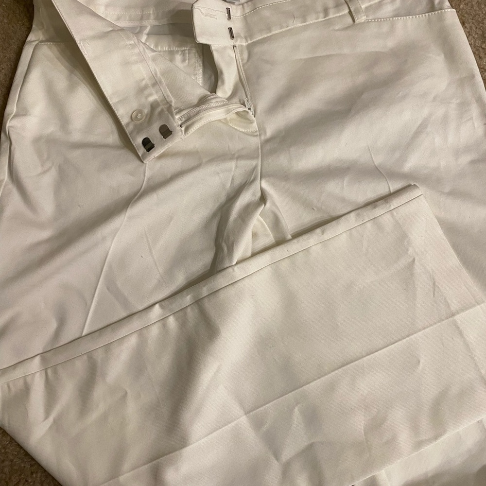 New York and Company Cream Bootcut Petite